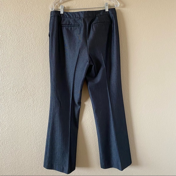 Worthington Women's Modern Fit Dark Gray Shine Flare Pants, Size 8 - Picture 2 of 11